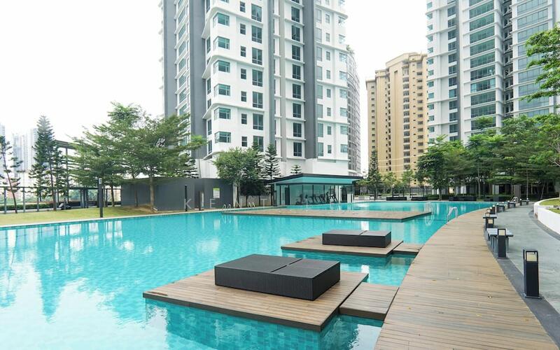 D'Rapport Residences 76-metre lap swimming pool on the podium facilities deck, Ampang Hilir